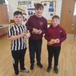 P5 - 7 taking part in street drumming