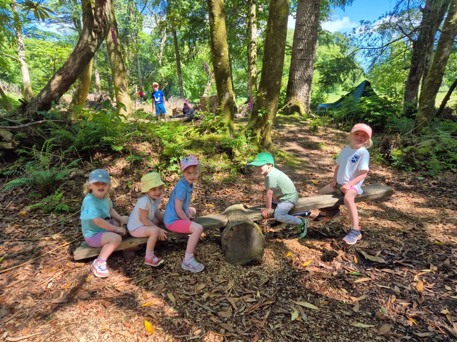 ELC and P1 - 4 Children enjoying a day out a Torrisdale Castle Forest School